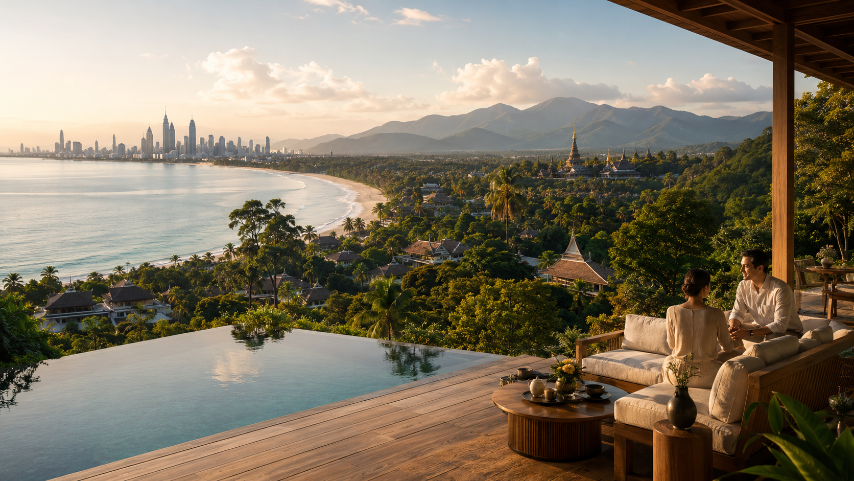 Thailand's varied wellness geography — coast, city, and mountains